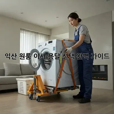 익산 원룸 이사? 용달 선택 완벽 가이드!