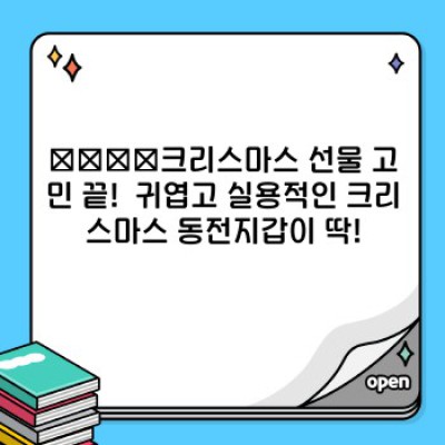 ✨산타가 깜짝 선물????! 크리스마스 동전지갑: 디자인, 기능, 선택 가이드 완벽 정리!